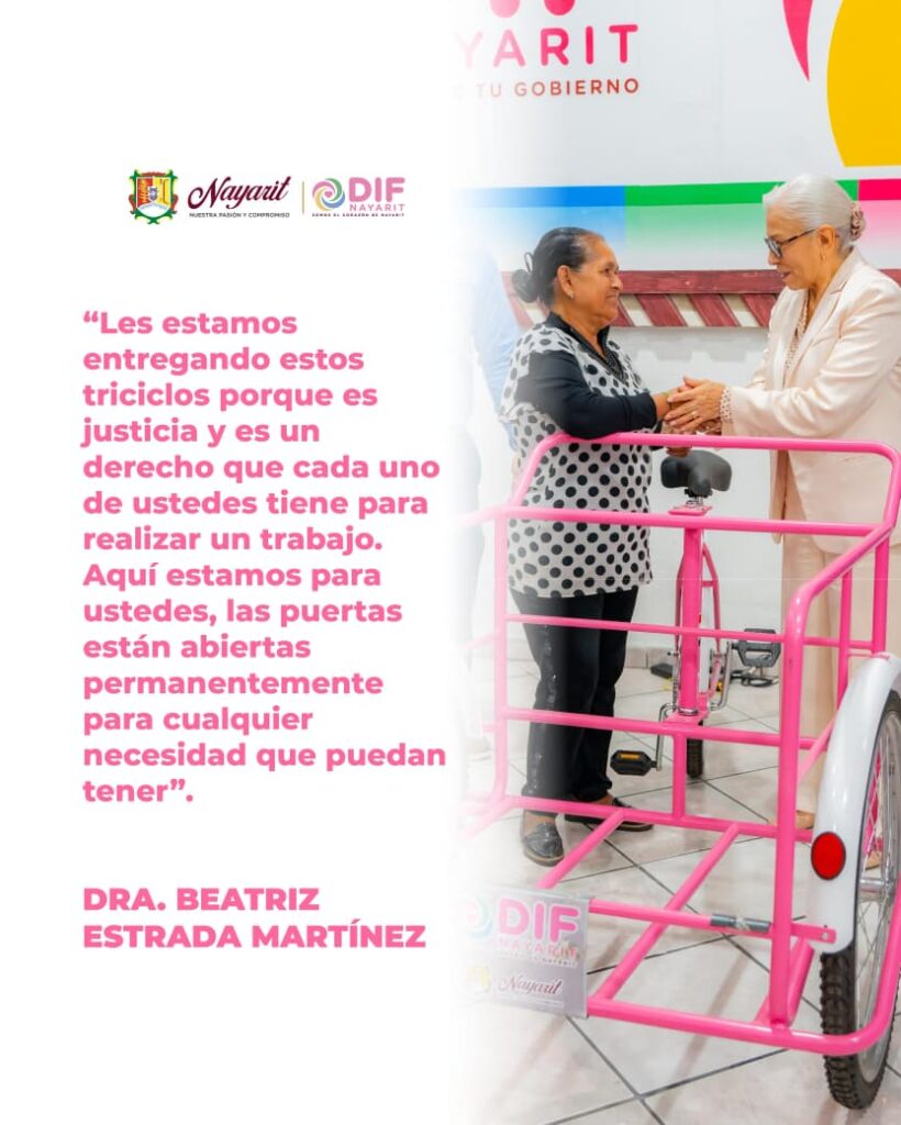 Beatriz Estrada y DIF Nayarit, entregan justicia social, seguridad y autonomía a mujeres y hombres en situación de vulnerabilidad.