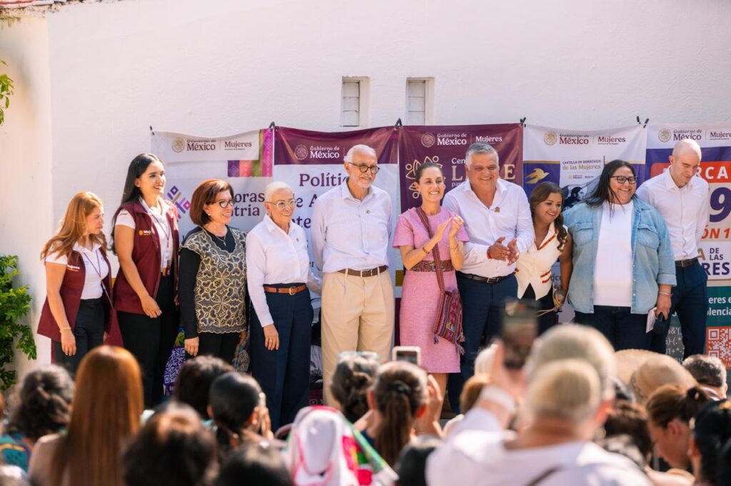 Claudia Sheinbaum y Miguel Ángel Navarro inauguran Centro LIBRE para las Mujeres en Ixtlán del Río