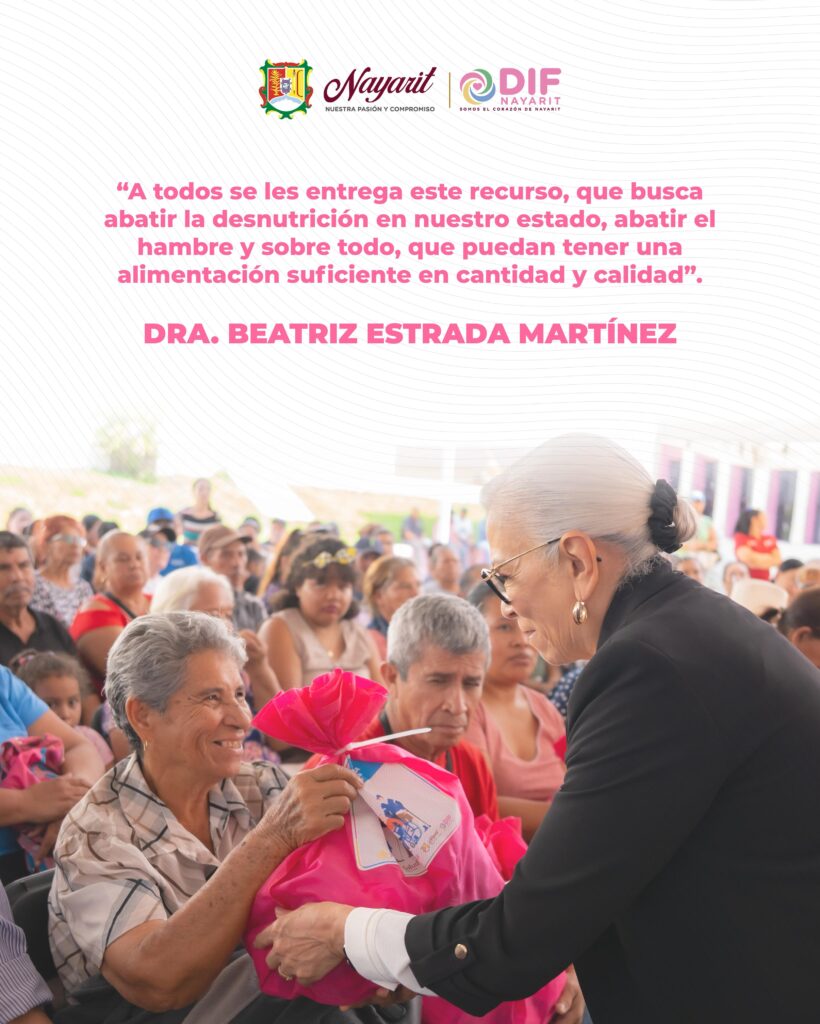 Betariz Estrada entrega gratuitamente dotaciones alimentarias
