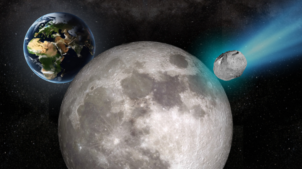 Asteroide 2024 YR4 con posibilidad de impactar con la Luna