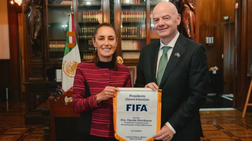 Sheinbaum y Gianni Infantino afinan detalles del Mundial: «Inauguración va a ser histórica»