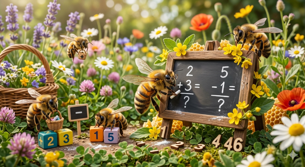 Abejas sorprenden a científicos al resolver sumas y restas básicas