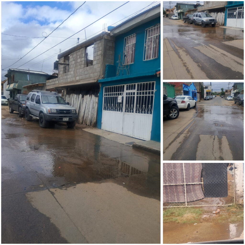 Fuga de agua persiste desde el martes en colonia PRI