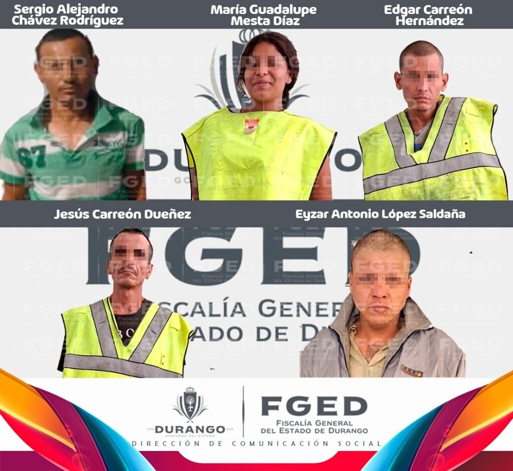 FGE logró que el juez sentenciara a cinco personas por delitos contra la salud