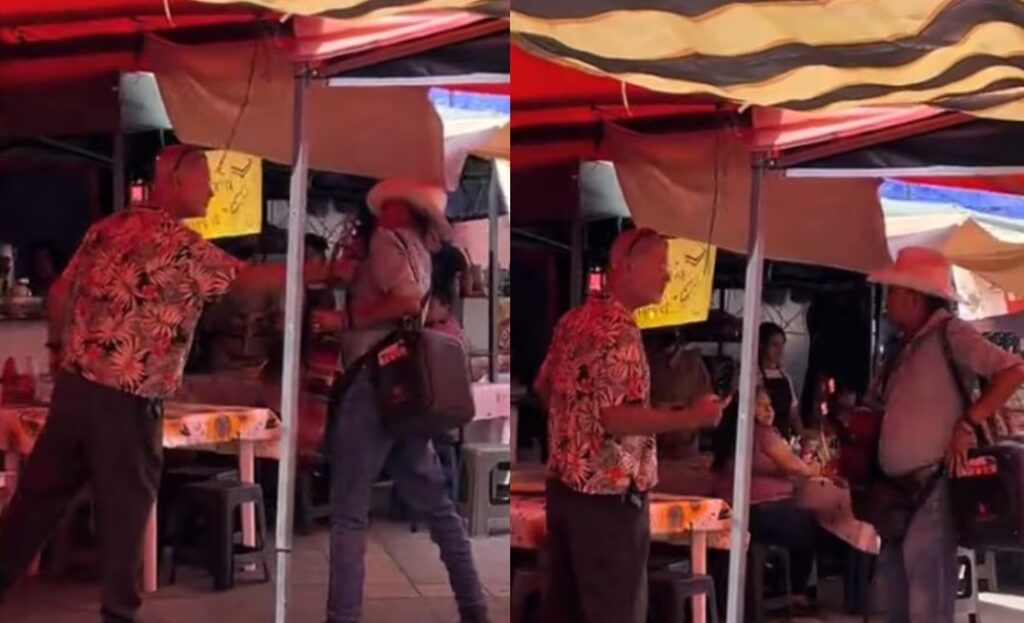 Turista estadounidense intenta callar a músico en Tepic