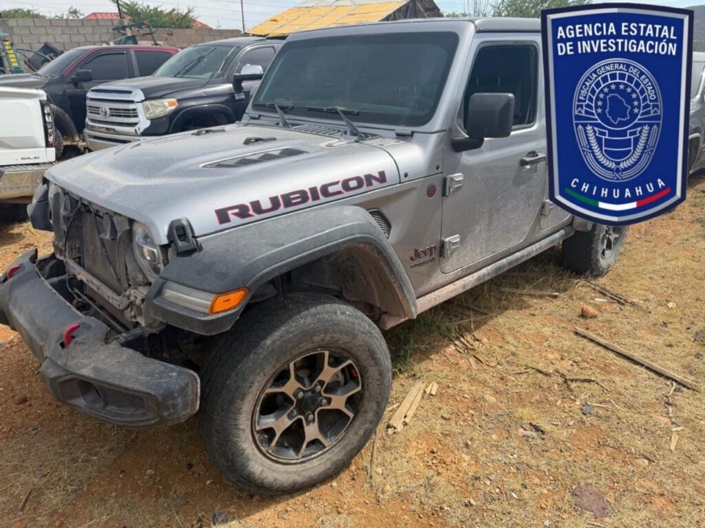 Recuperan en Parral Jeep robado en Jalisco