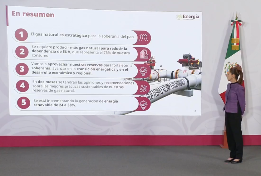 Sheinbaum plantea estrategia para fortalecer la soberanía energética
