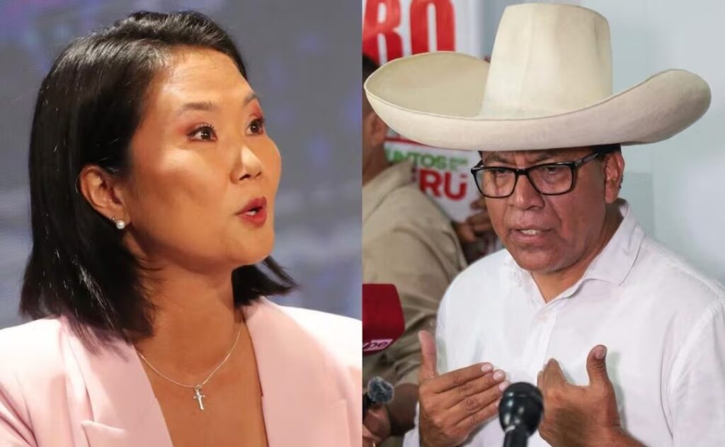 Keiko Fujimori y Roberto Sánchez lideran elecciones en Perú rumbo al balotaje
