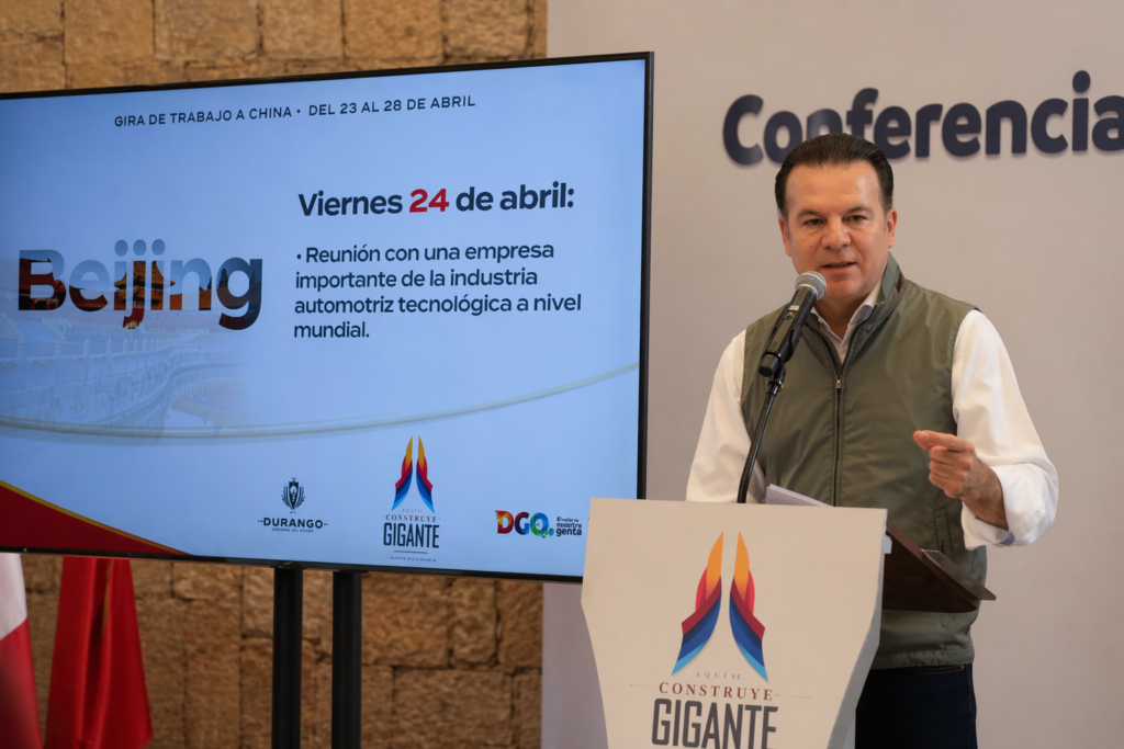Gira a China: Villegas busca inversiones para Durango