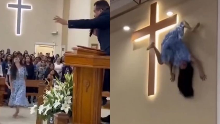 VIDEO de supuesto exorcismo en misa desata debate en redes sociales