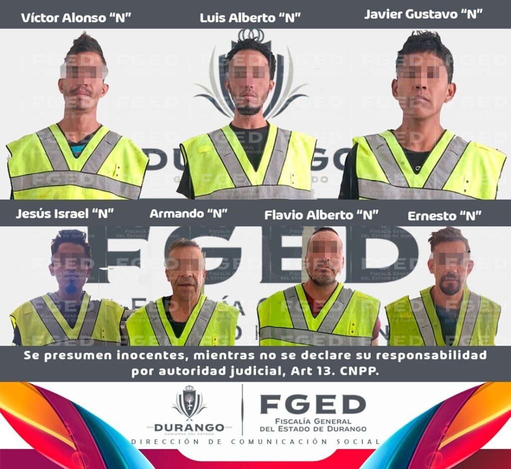 Fiscalía de Durango logra que el juez vincule a siete por delitos contra la salud