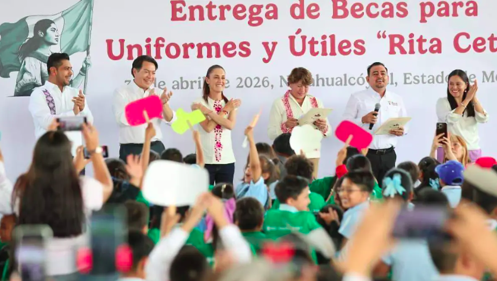 La Presidenta Claudia Sheinbaum festeja el Día del Niño en Nezahualcóyotl