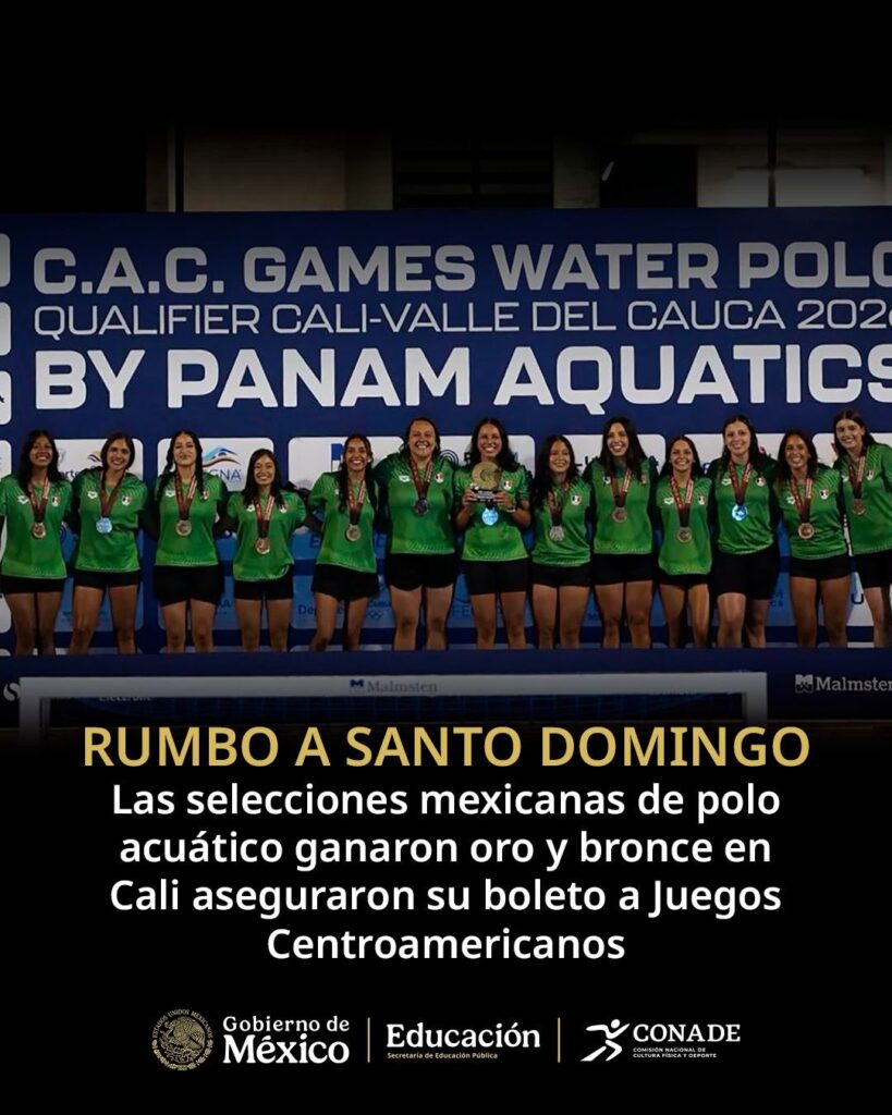 México clasifica invicto en Waterpolo Femenil a Centroamericanos