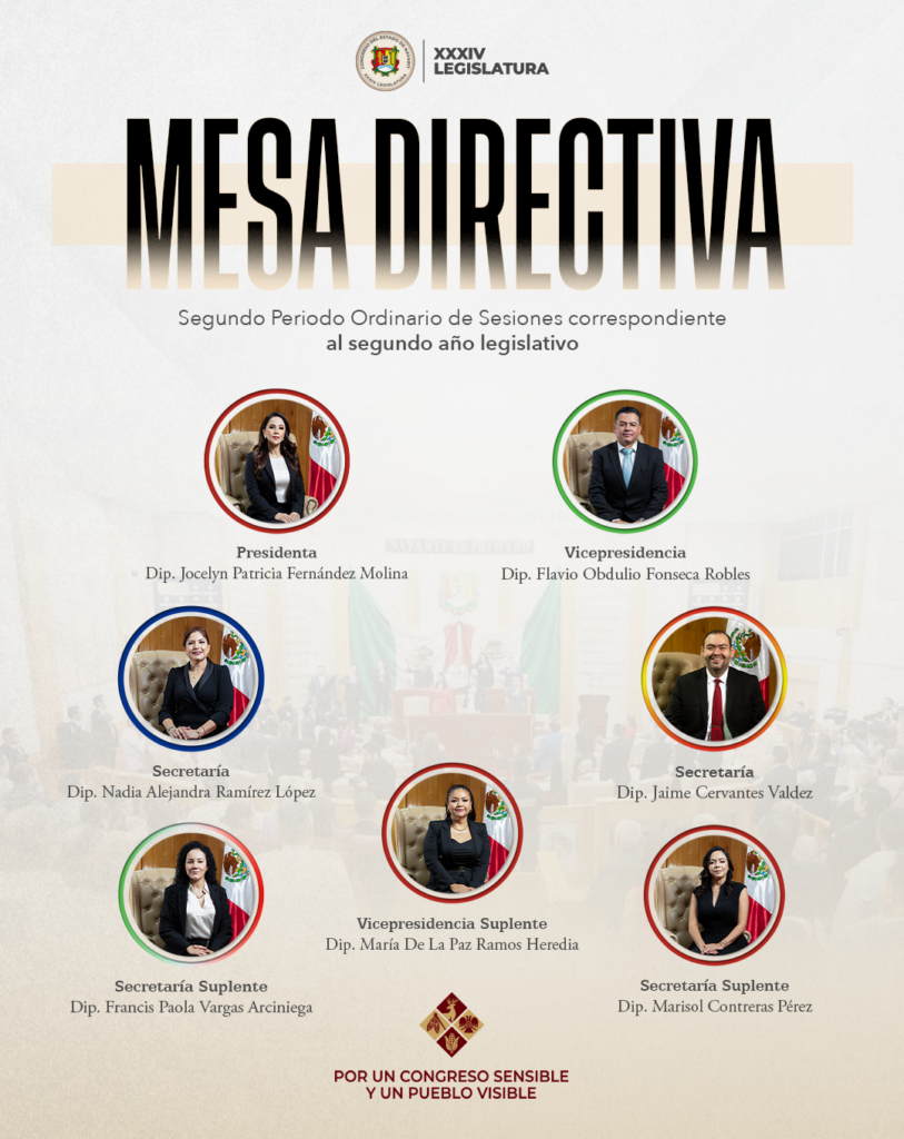 Nueva Mesa Directiva  Listos para legislar🏛️📑