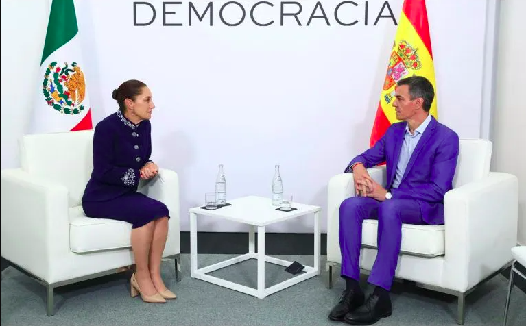 Sheinbaum invita a Pedro Sánchez a México tras exitosa reunión en Barcelona