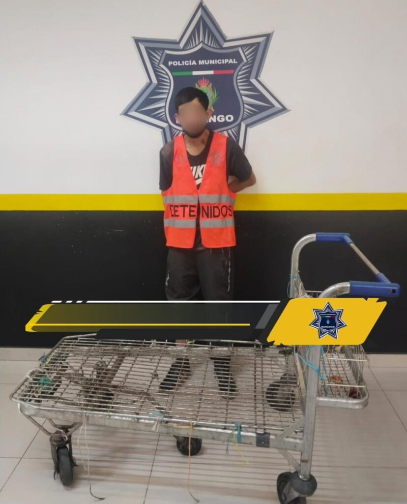 Comerciantes lo sorprenden robando “plancha de carga”
