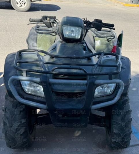 Operativo Dragón segura la cuatrimoto robada en la que se accidentó Edgar Adrián