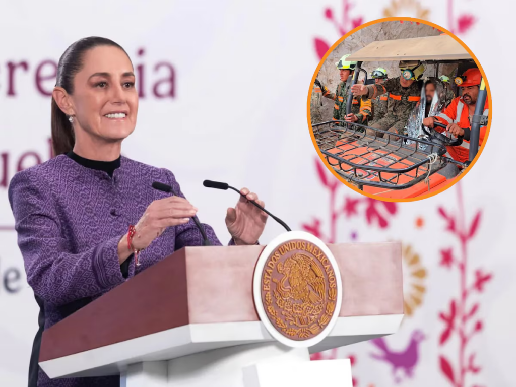 Sheinbaum reconoce labores tras rescate en mina