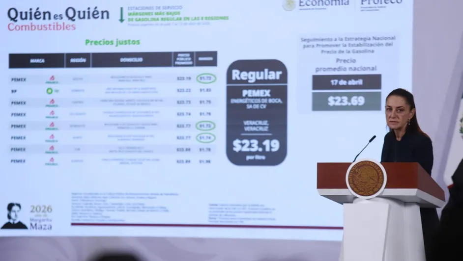 Sheinbaum cuestiona precios del diésel y anuncia revisión con gasolineros