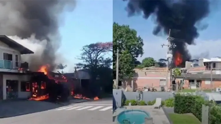 VIDEO: Avioneta se estrella contra restaurante en zona residencial; hay 4 muertos