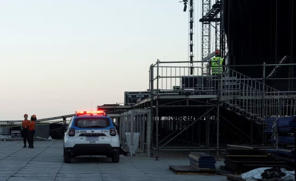 Tragedia en Copacabana muere un trabajador que montaba el escenario de Shakira
