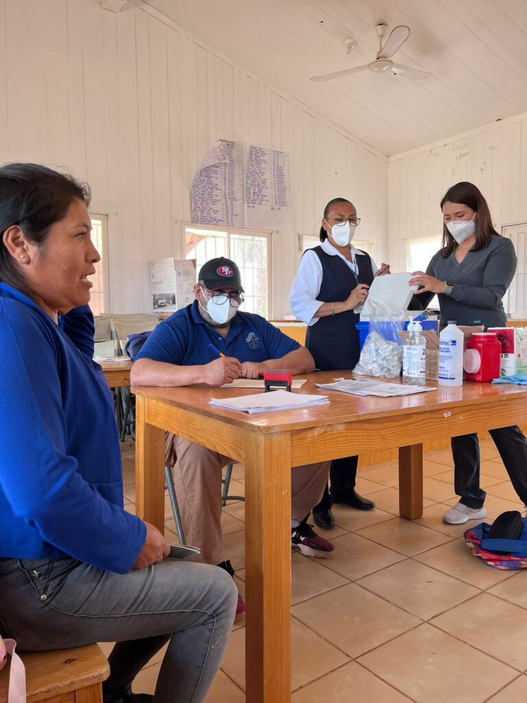 Refuerzan vacunación contra sarampión en comunidades del Mezquital