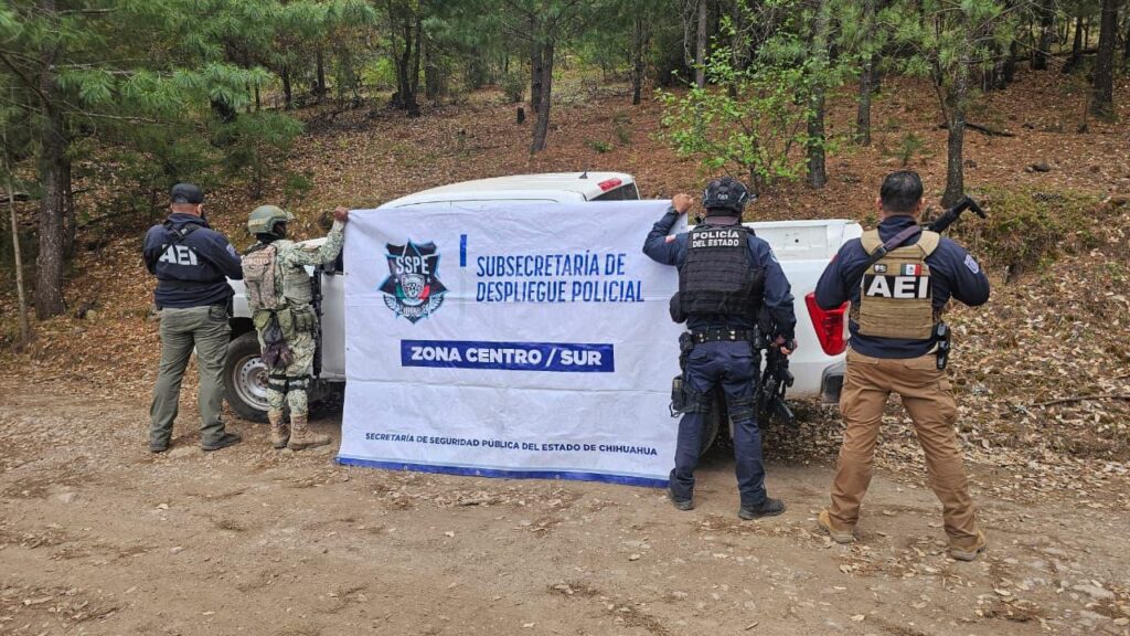 Aseguran 5 vehículos robados en Guadalupe y Calvo; refuerzan operativos en la sierra