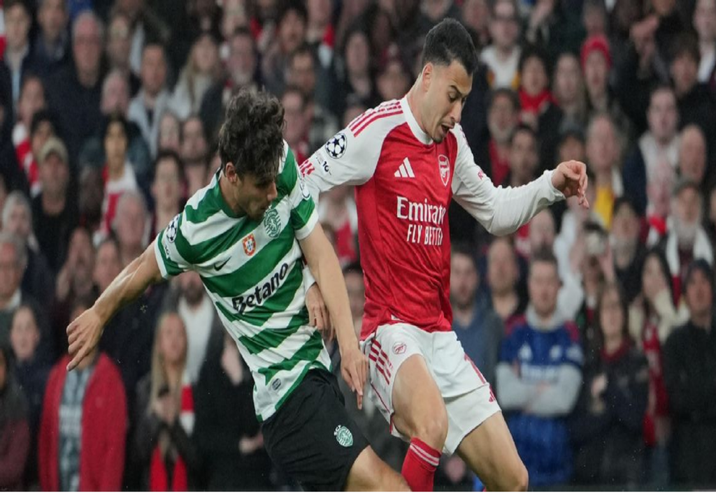 Arsenal resiste ante Sporting y se mete a semifinales de Champions