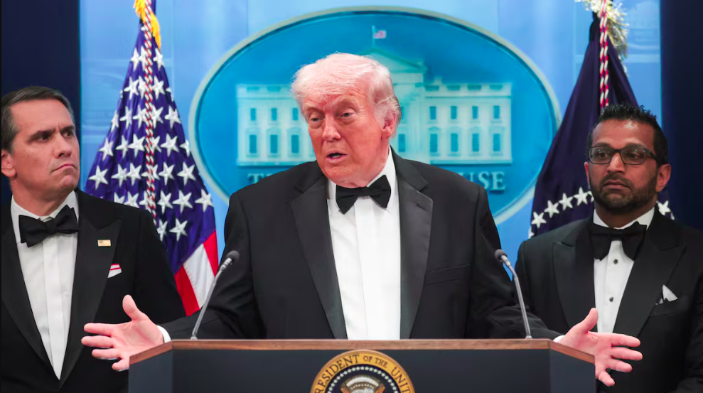 Trump asegura que el tiroteo no frenará sus planes de gu3rra contra Irán