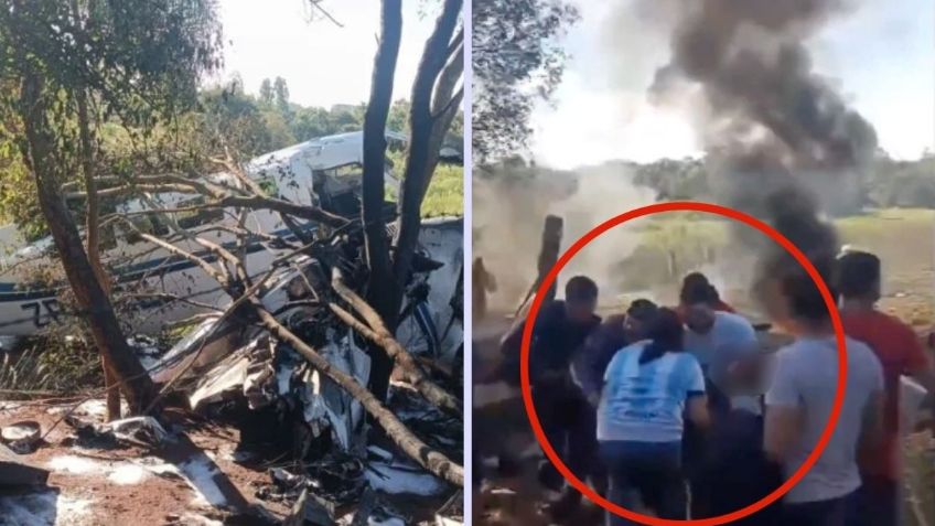 VIDEO: Avioneta se desploma en Paraguay tras despegar; hay 3 muertos