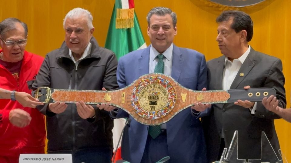 WBC presenta cinturón “Tollan Tlatequi” para pelea entre el “Zurdo” Ramírez y David Benavidez