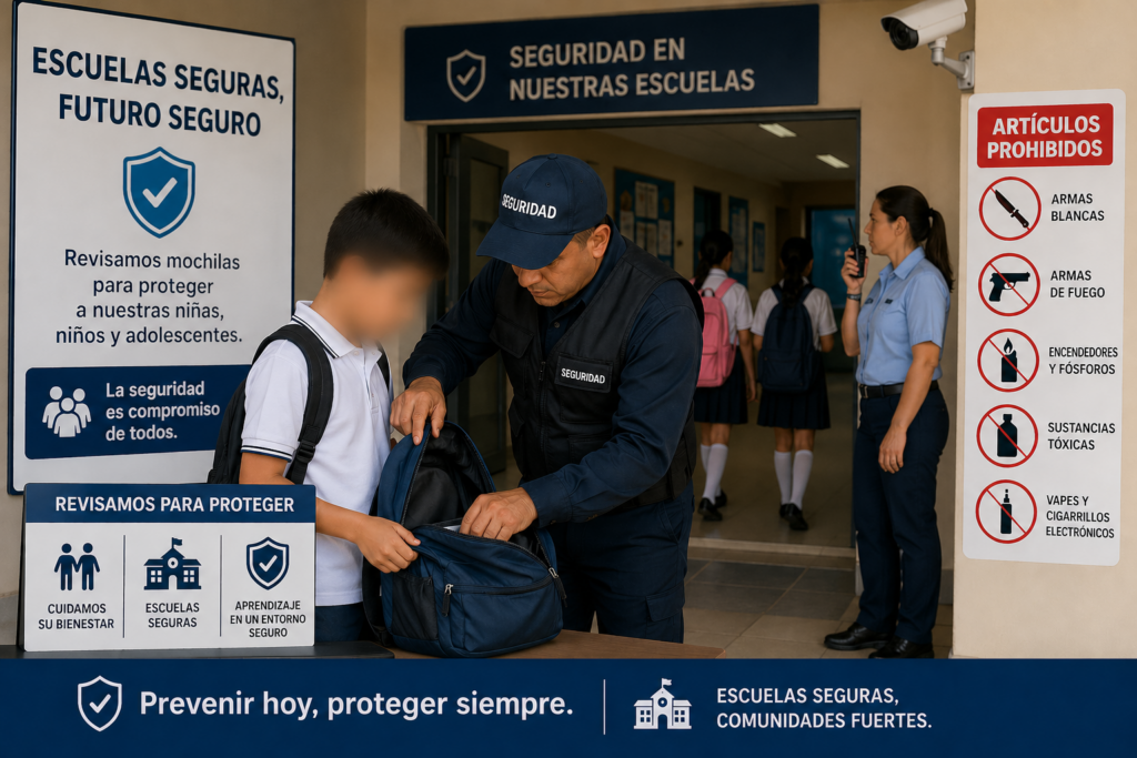 Crearan comisión y refuerzan operativo mochila ante amenazas en escuelas