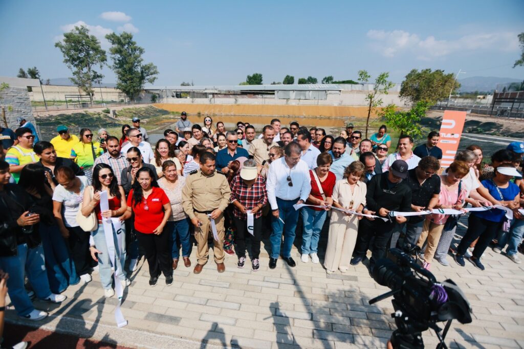 Inauguran en Tlajomulco vaso regulador para prevenir inundaciones en San Agustín