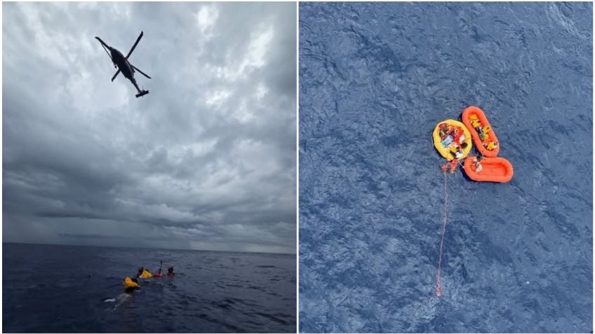 VIDEO: Avión cae al océano Atlántico y rescatan con vida a sus 11 ocupantes