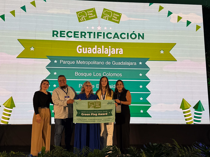 Reconocen a cinco parques y bosques urbanos de Jalisco con certificación internacional Green Flag Award