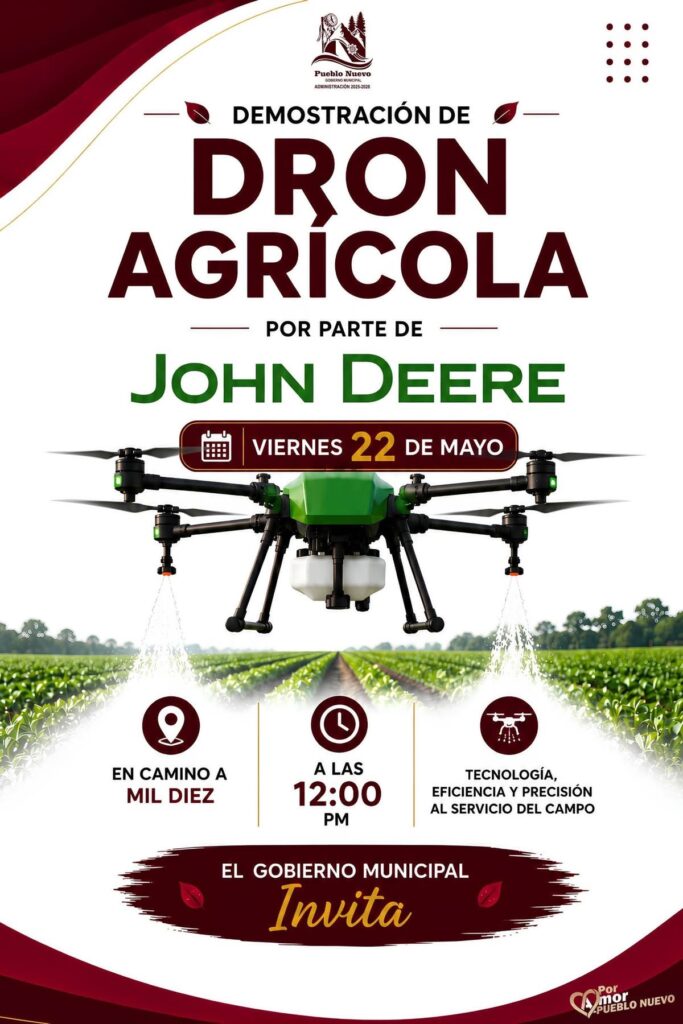 Invitan a demostración de dron agrícola