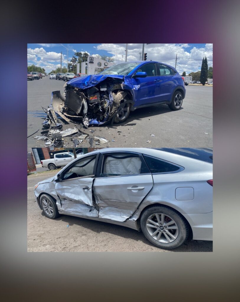 Fuerte accidente; ambos conductores dijeron tener la luz verde del semáforo
