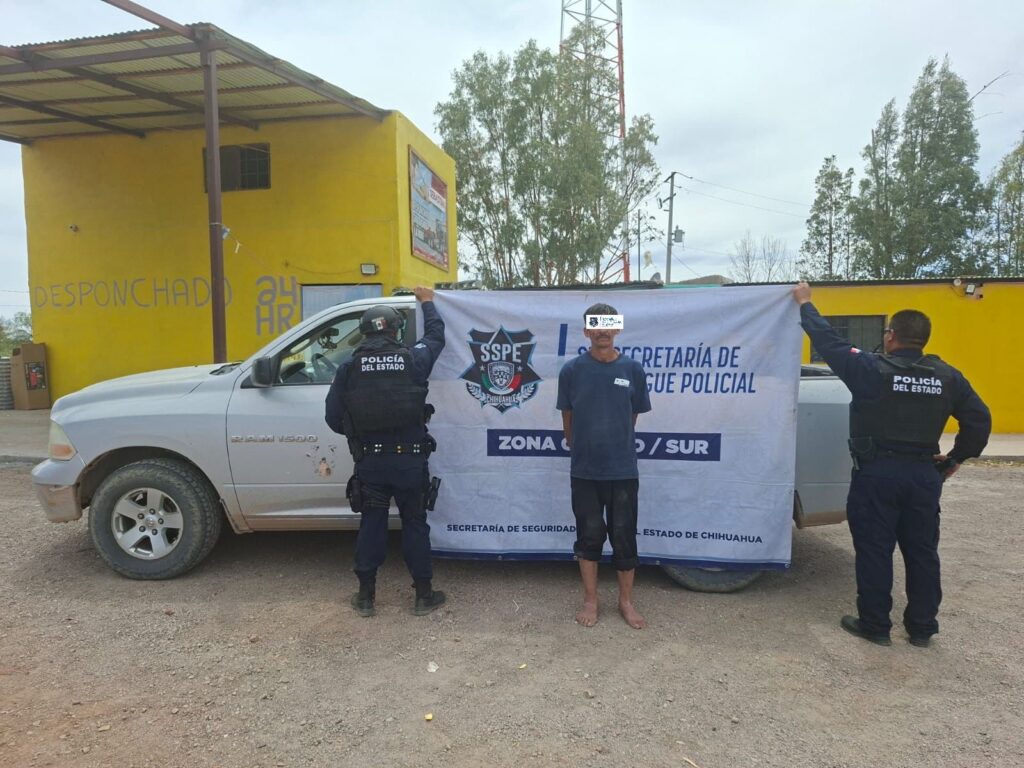 Asegura SSPE vehículo con reporte de robo con violencia en Satevó