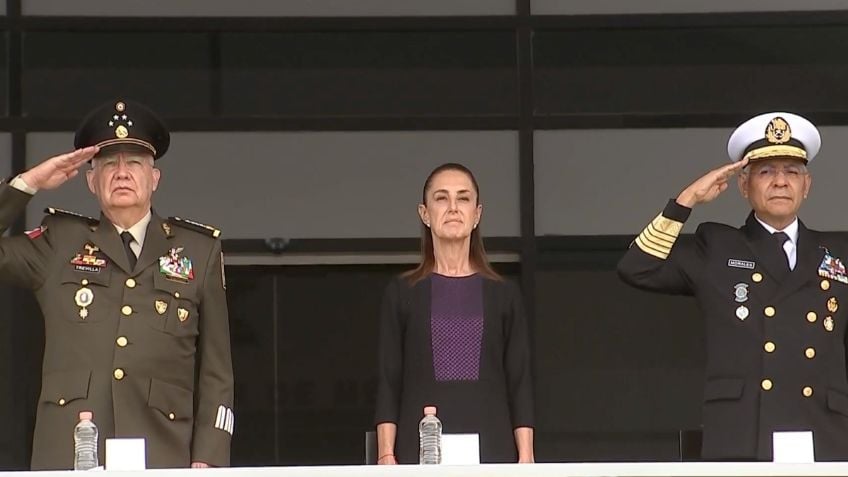 Sheinbaum encabeza aniversario 106 de la Columna de la Legalidad en el Colegio Militar