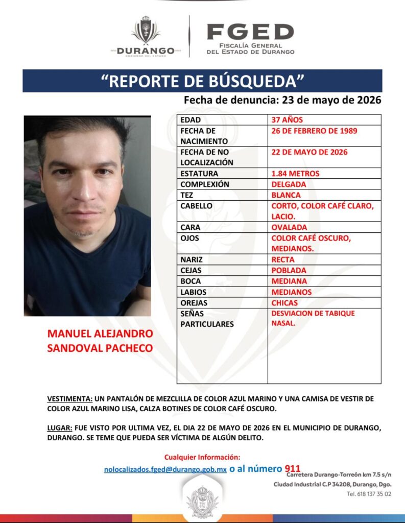 Abogado de Universidad es buscado por las autoridades y su familia