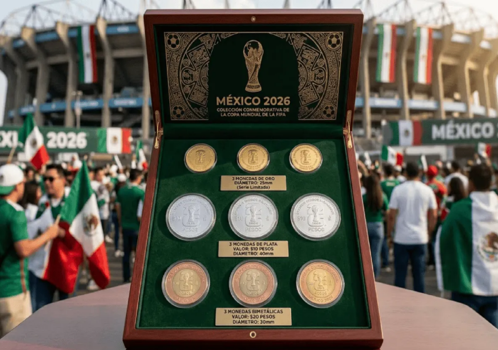 Banxico lanza 12 monedas conmemorativas del Mundial 2026