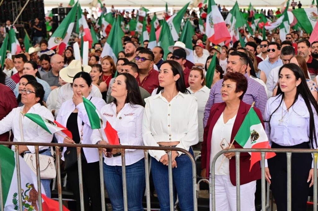 Más de 22 mil personas celebran en Gómez Palacio dos años del triunfo de Claudia Sheinbaum