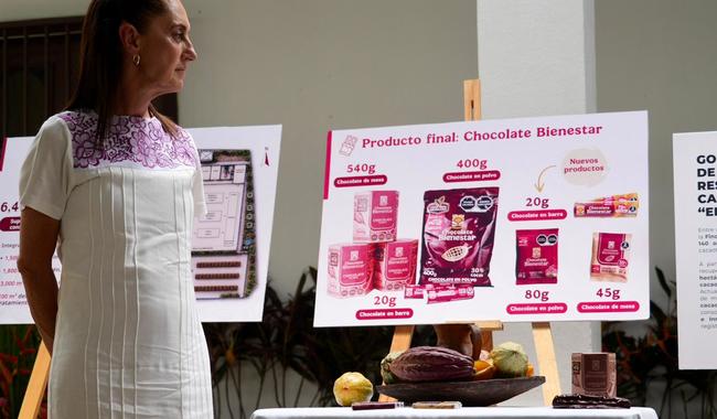 Claudia Sheinbaum anuncia proyecto de “precio justo” para productores de cacao en Tabasco