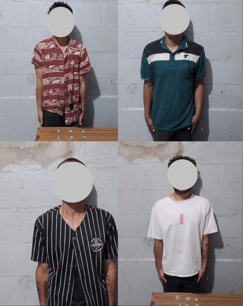 Detiene operativo Dragón a cuatro varones con sustancias