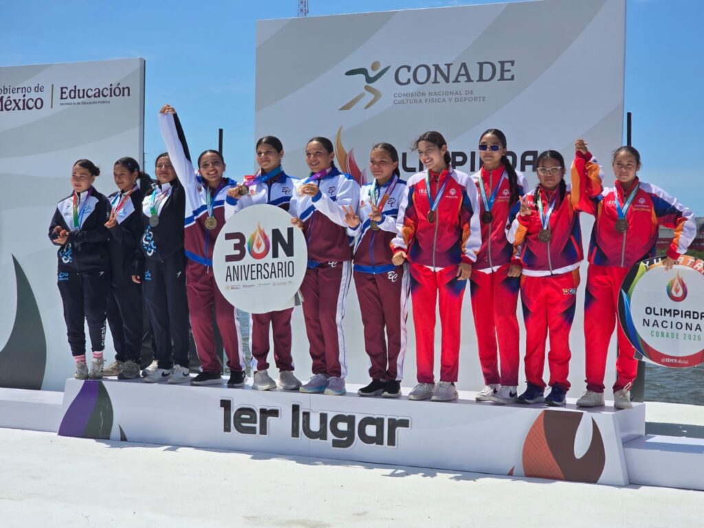 Durango gana medalla de bronce en canotaje durante la Olimpiada Nacional CONADE 2026
