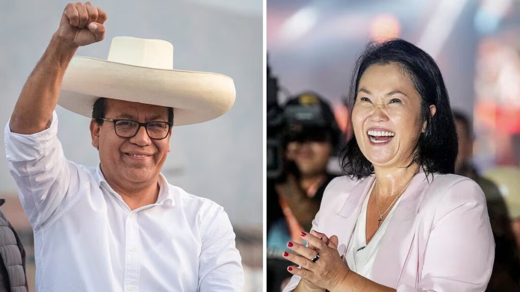 Keiko Fujimori y Roberto Sánchez disputarán la presidencia de Perú