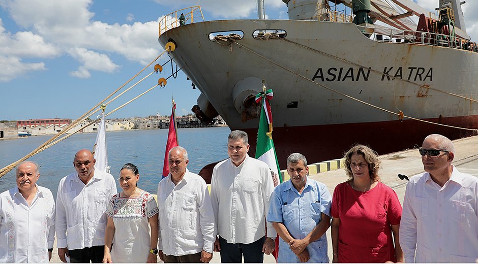 Díaz-Canel agradeció a Claudia Sheinbaum por la ayuda humanitaria enviada desde México a Cuba