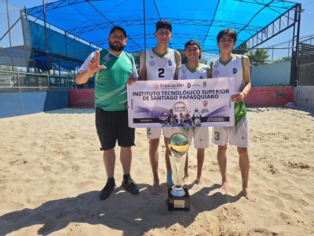 ¡Linces del TecNM Santiago hacen historia! Clasifican al Nacional de Voleibol de Playa