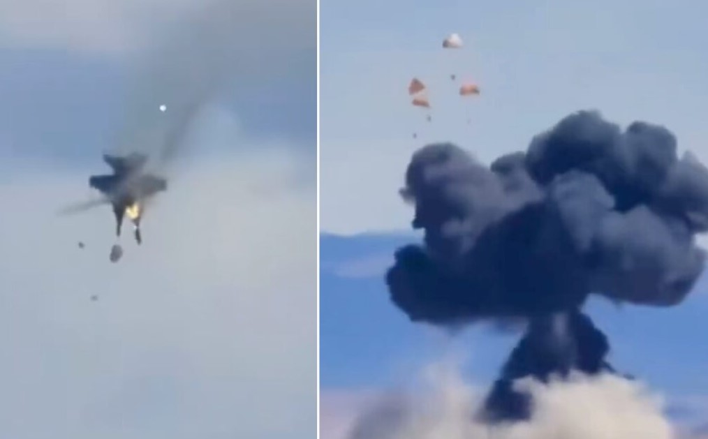 Dos aviones militares chocan y explotan durante espectáculo aéreo en Idaho EU