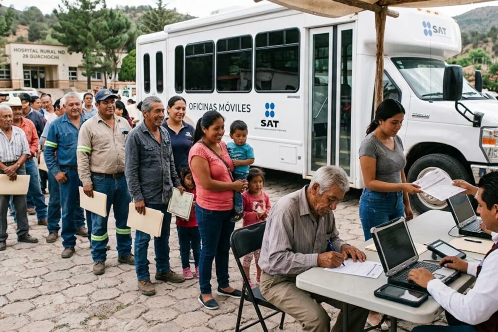 SAT activa oficinas móviles para atender contribuyentes sin previa cita